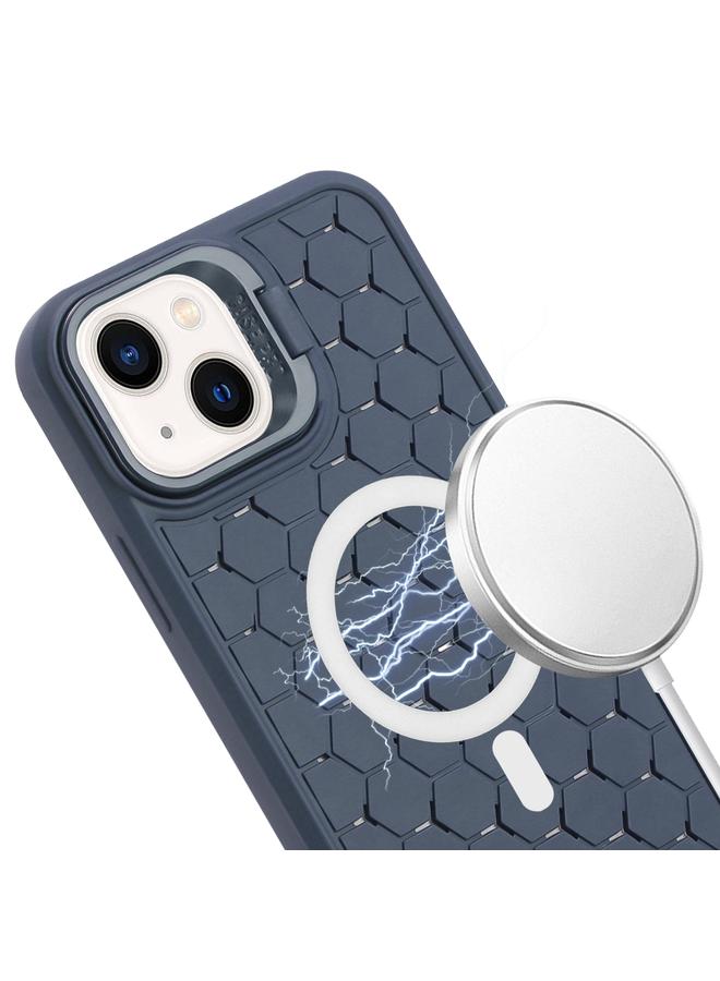 S-TOP Case For iPhone 14 Honeycomb Radiating Lens Holder Magsafe Phone Case with Lanyard - Image 4
