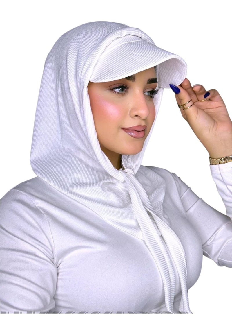 كابيشو كاب ريب مضلع قطعتين منفصلين , خامة ريب مضلع عالية الجودة وسهلة اللبس