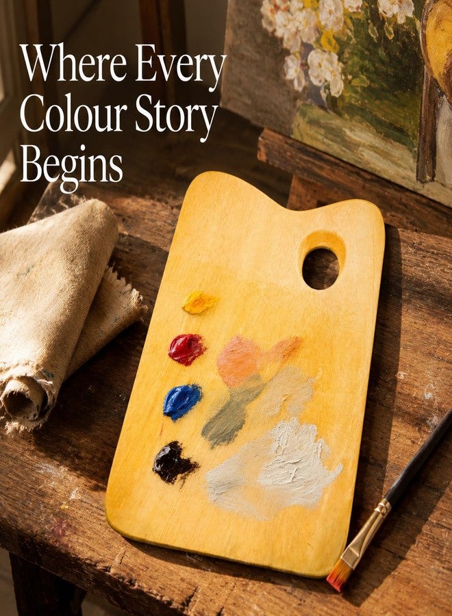 ArtRight Wooden Rectangular Painting Palette - Handmade Paint Palette with Thumb Hole for Acrylic, Oil, Gouache Watercolor Painting - for Professional Artists, Art Enthusiasts & Kids - Image 5