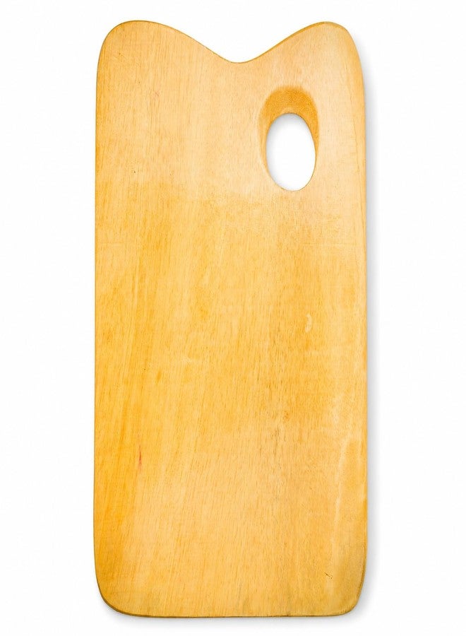 ArtRight Wooden Rectangular Painting Palette - Handmade Paint Palette with Thumb Hole for Acrylic, Oil, Gouache Watercolor Painting - for Professional Artists, Art Enthusiasts & Kids - Image 1