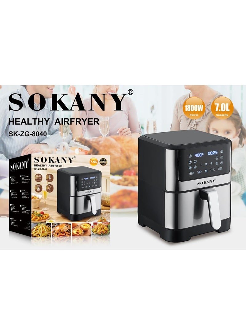 Sokany Digital 7L Pan SK-8040 1800w - Image 3