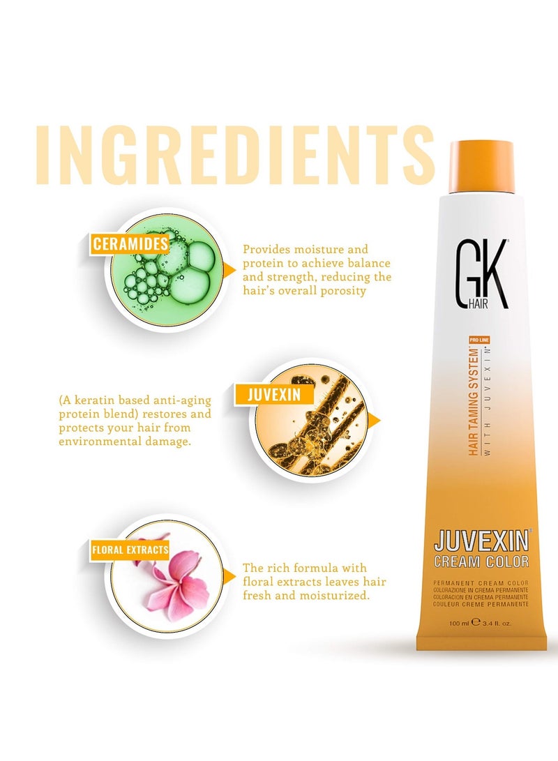 جي كيه هير صبغة كريم جوفيكسين اشقر رمادي رقم 7.1 - Image 2