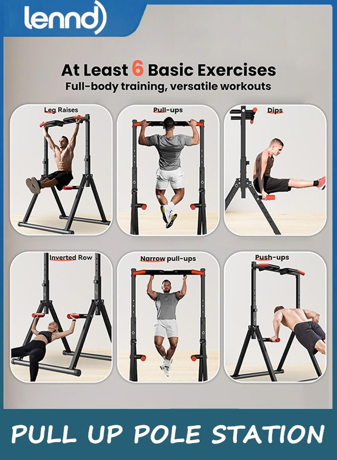 لينند محطة سحب باور تاور قابلة للطي، محطة سحب قابلة للتعديل، صالة ألعاب رياضية منزلية متعددة الوظائف، معدات لياقة بدنية لتدريب القوة، تصميم مثلث، للاستخدام المنزلي في الهواء الطلق - Image 5