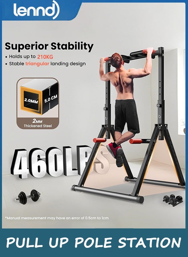 لينند محطة سحب باور تاور قابلة للطي، محطة سحب قابلة للتعديل، صالة ألعاب رياضية منزلية متعددة الوظائف، معدات لياقة بدنية لتدريب القوة، تصميم مثلث، للاستخدام المنزلي في الهواء الطلق - Image 3