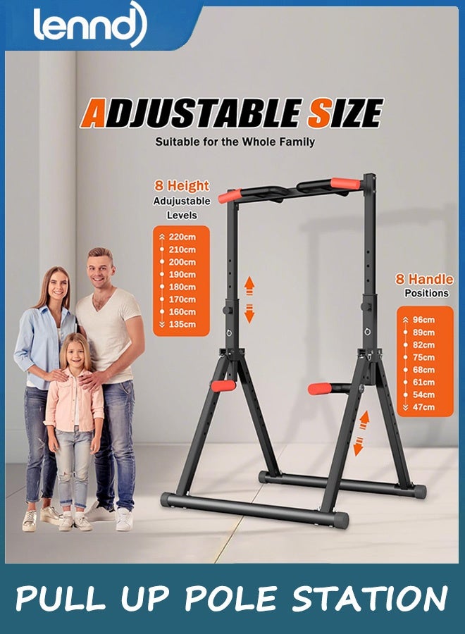 لينند محطة سحب باور تاور قابلة للطي، محطة سحب قابلة للتعديل، صالة ألعاب رياضية منزلية متعددة الوظائف، معدات لياقة بدنية لتدريب القوة، تصميم مثلث، للاستخدام المنزلي في الهواء الطلق - Image 2