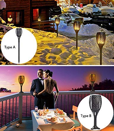 Epyz 3 in 1 Garden Light 96 LED Flickering Mashaal Light IP65 Waterproof Outdoor Lamp Auto On/Off Solar Lighting ( Pack Of 1, Warm Yellow )(ABS Plastic) - Image 5