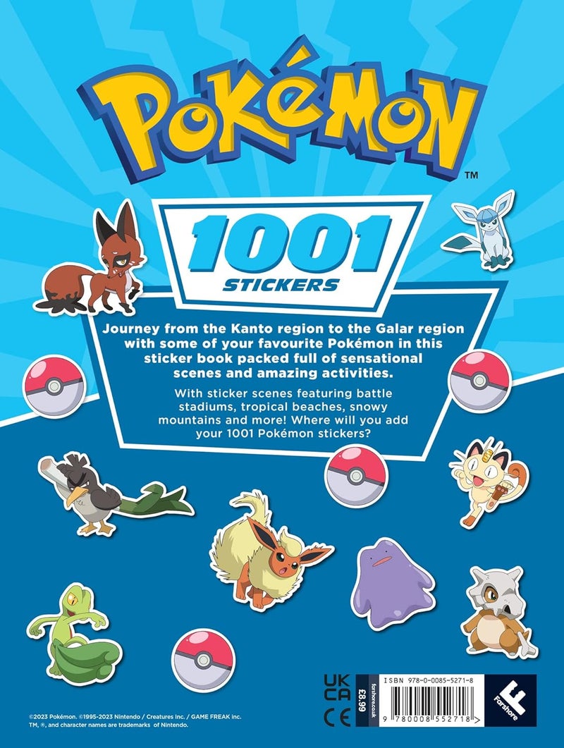 Pokemon: 1001 Stickers - Image 2