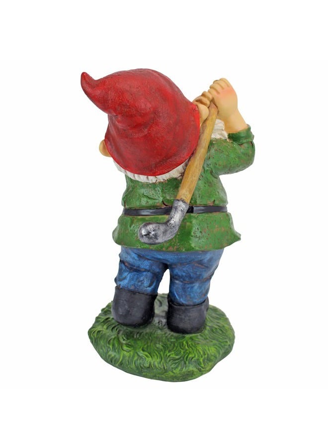 Design Toscano QM2458200 Bigey Burt Funny Golfing Garden Gnome Statue, 12 inch, Full Color - Image 4