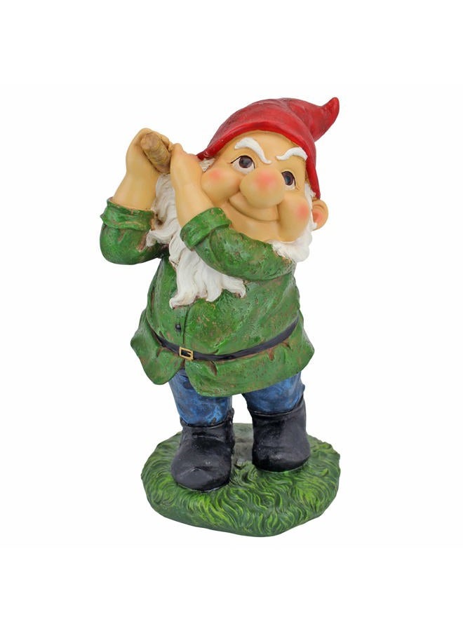 Design Toscano QM2458200 Bigey Burt Funny Golfing Garden Gnome Statue, 12 inch, Full Color - Image 2