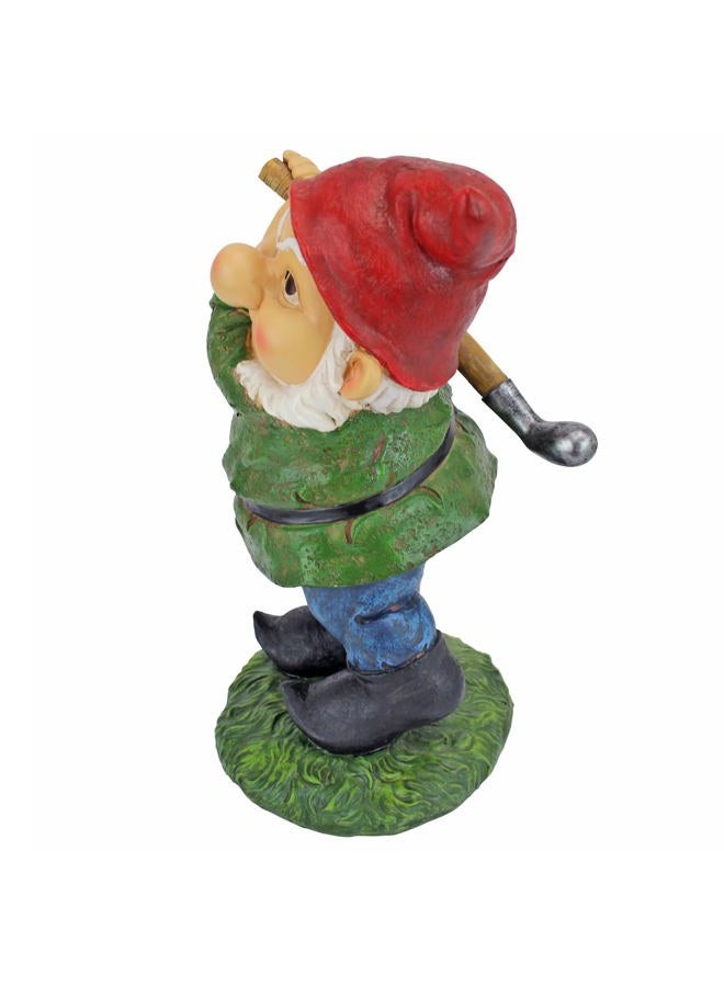 Design Toscano QM2458200 Bigey Burt Funny Golfing Garden Gnome Statue, 12 inch, Full Color - Image 5
