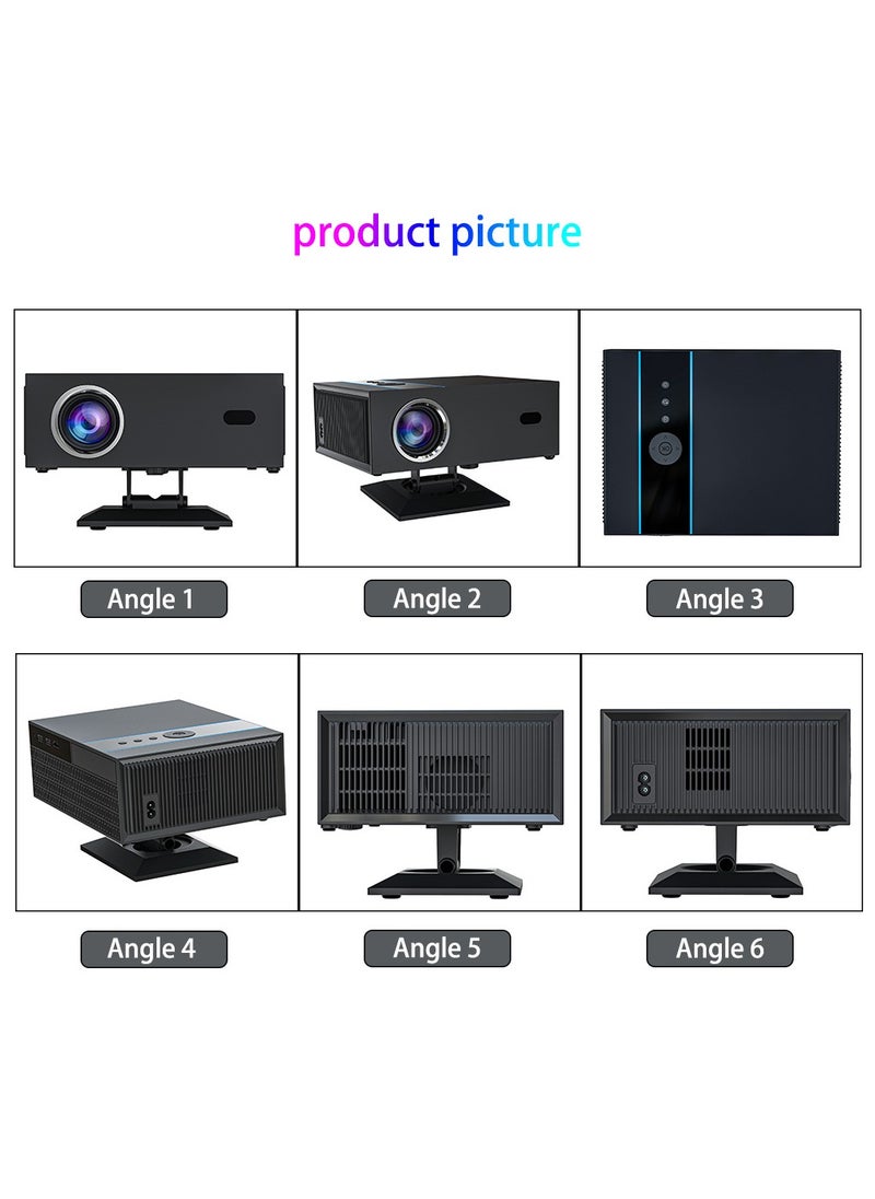 General - Classic Projector Multifunctional Projector X6 Full HD 1080P Auto Focus Auto Keystone Correction Intelligent Obstacle Avoidance Screen Automatic Alignment Multiple Compatible Interfaces Headset TV Box PC iPad Phone PS4 PS5 USB - Image 1