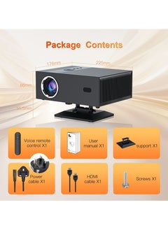 General Classic Projector Multifunctional Projector X6 Full HD 1080P Auto Focus Auto Keystone Correction Intelligent Obstacle Avoidance Screen Automatic Alignment Multiple Compatible Interfaces Headset TV Box PC iPad Phone PS4 PS5 USB  - Image 3