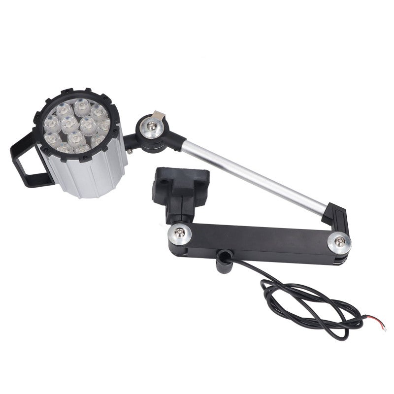 LED Machine Work Light 24V 12W IP67 Waterproof - Flexible Foldable Long Arm Corrosion Resistant Aluminum Alloy Adjustable Light for CNC Lathe Auto Repair Workshop - Image 3