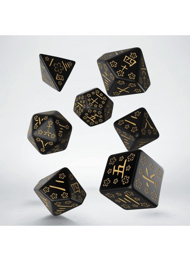 Q WORKSHOP - Q-Workshop Japanese Dice Set Deep Night Firefly - Image 1
