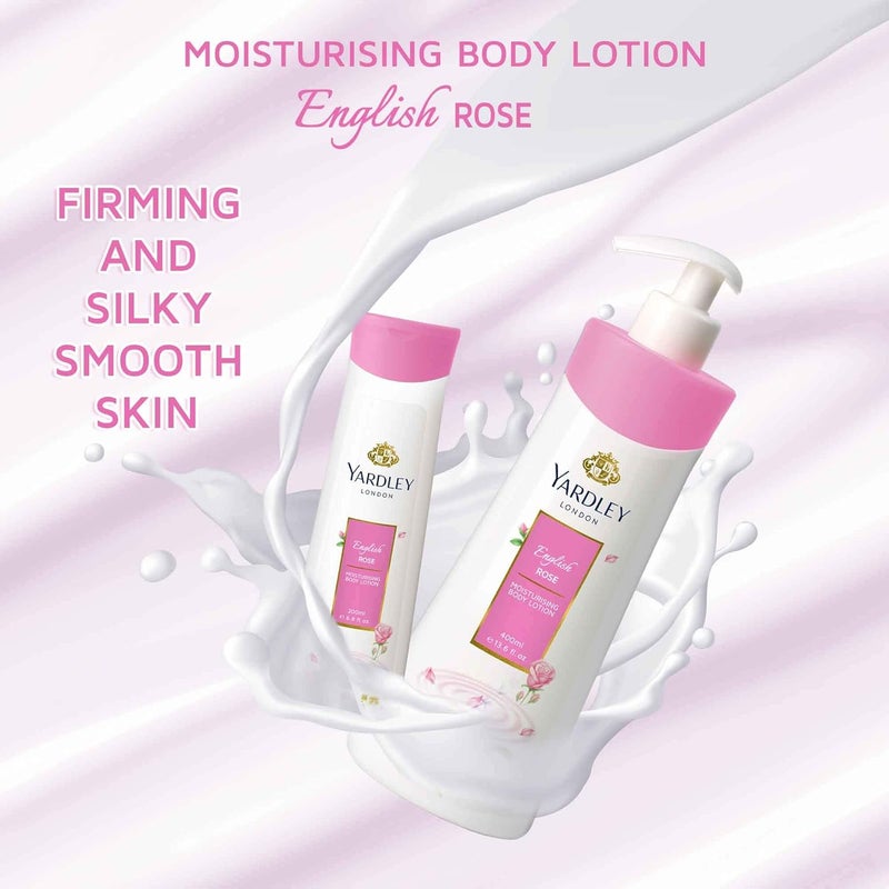 Yardley English Rose Moisturizing Body Lotion - 400ml - Image 2