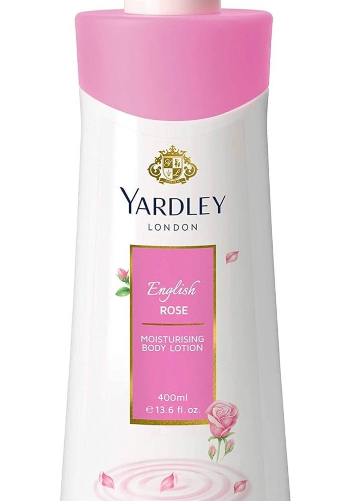 Yardley English Rose Moisturizing Body Lotion - 400ml - Image 1