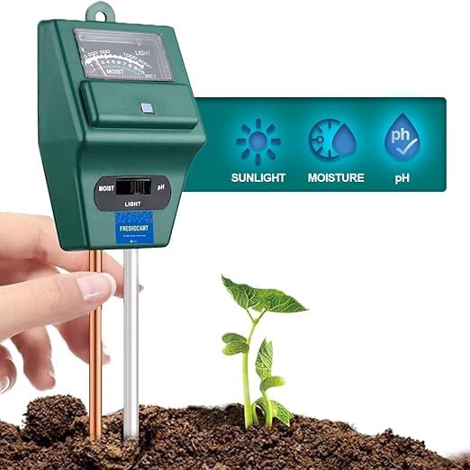 FreshDcart 3 in 1 Soil Moisture Sensor | Soil pH Meter | Agriculture & Solar Light Meter, Moisture Meter with Garden Gloves,Garden Tools,Scissor for Plants, Acidity Tester (Multicolor,Combo of 4) - Image 2