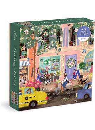 Galison Spring Street 1000 Piece Puzzle in a Square Box from Galison - 1000 Piece Puzzle for Adults, Beautiful Illustrations from Joy Laforme, Thick and Sturdy Pieces - pzsku/ZFA632F2B1E5D62EB0849Z/45/1747659492/993ff924-2e5e-4dfc-99aa-f001edcab044