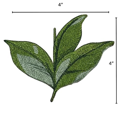GARAAN - Machine Embroidered Applique, Embroidery Patch, Sew on Patches, DIY Projects, Magnolia Leaf (Pack of 12) - Image 3