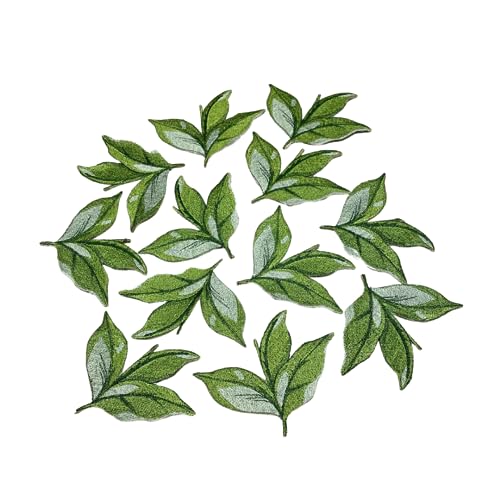 GARAAN - Machine Embroidered Applique, Embroidery Patch, Sew on Patches, DIY Projects, Magnolia Leaf (Pack of 12) - Image 2