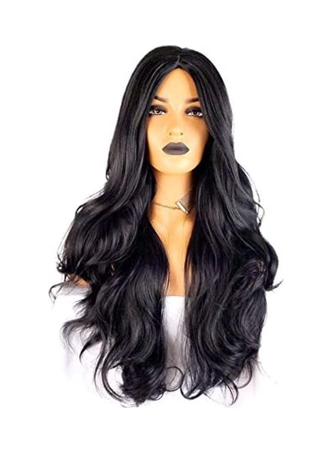 NIBEMINENT Long Straight Wig Black 8inch