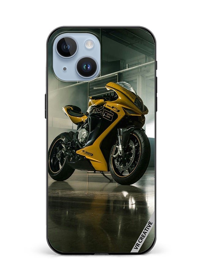 VR CREATIVE Protective Case Cover For Apple iPhone 15 Bike Design Multicolour - Image 1