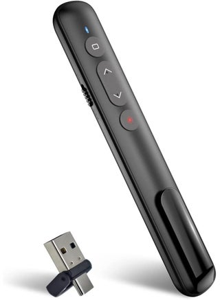 Wireless Presenter Remote, Presentation Clicker with Hyperlink  Volume Remote Control PowerPoint Office Presentation Clicker for Keynote/PPT/Mac/PC/Laptop(Battery Included) - pzsku/ZFA6367F5B8430444F4CDZ/45/1749703115/efe90ca9-af13-4d4d-8307-976893967632