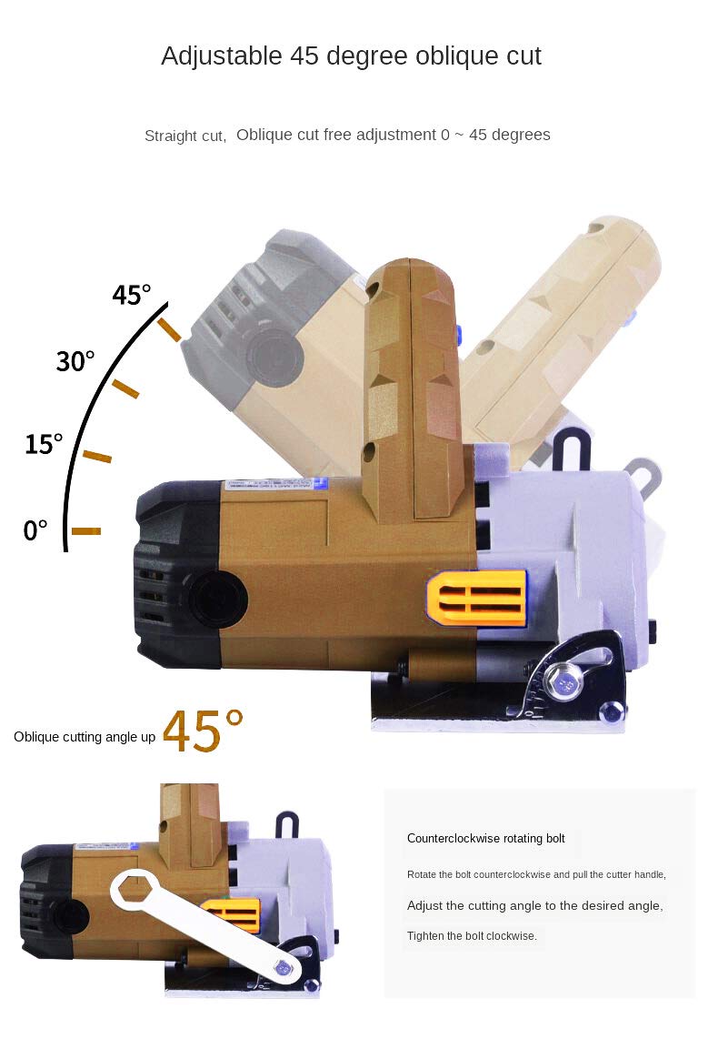 MLD MLD Electric Marble CutterMulti Purpose Cutter 1200W 12000Rpm With 6 Months Warranty  - Image 4