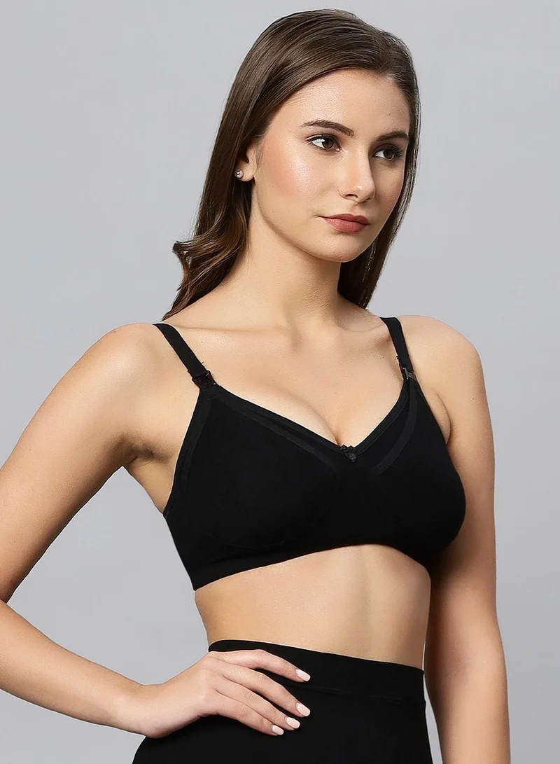 TUMMY TUMMY Bamboo Cotton Breast Feeding Nursing Bra Combo Pack of 2pc