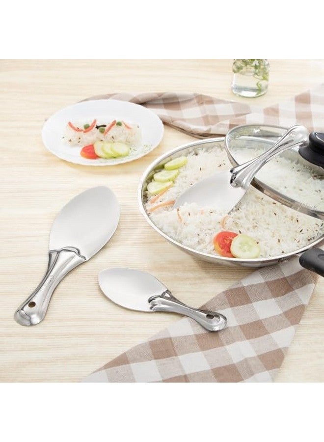 Kanshita's Rasoiware Kanshita's Rasoiware Stainless Steel Serving Spoon for Rice & Pulao | Durable, Easy-to-Clean & Multi-Purpose Kitchen Ladle  - Image 4