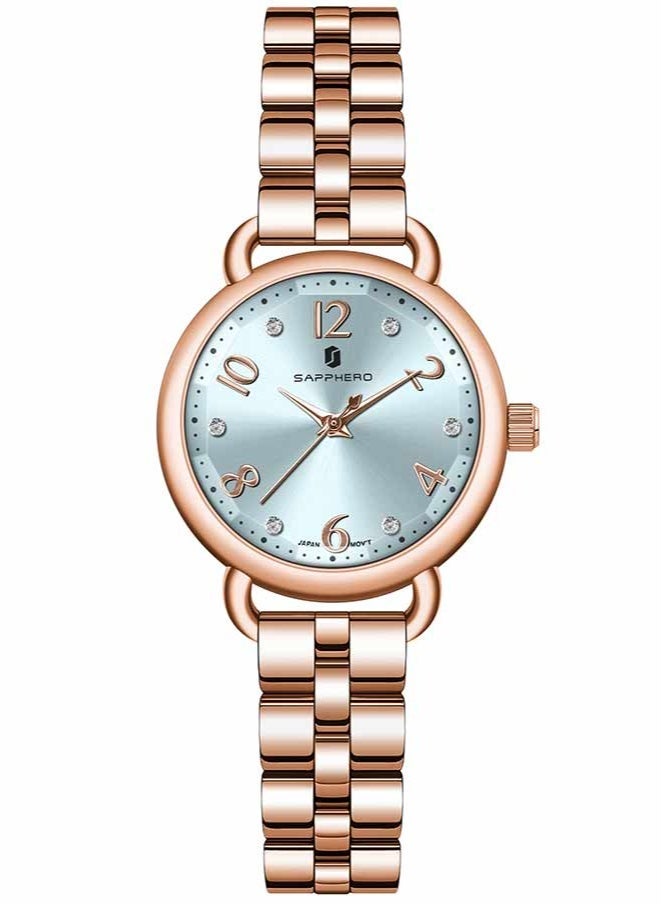 SAPPHERO Wrist Watch for Women Luxury Ladies Watches Women's Bracelet Watch Small Stainless Steel Analog Quartz 5ATM Waterproof Watches Gifts for Women - Image 1