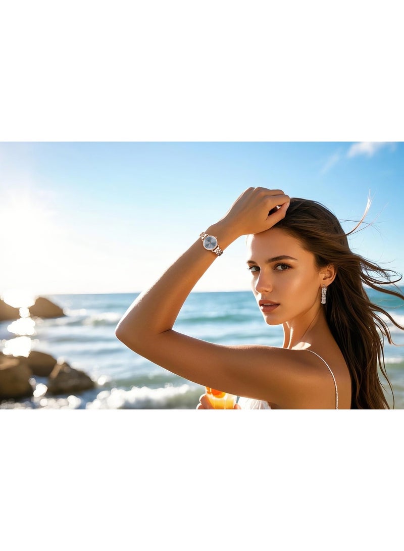 SAPPHERO Wrist Watch for Women Luxury Ladies Watches Women's Bracelet Watch Small Stainless Steel Analog Quartz 5ATM Waterproof Watches Gifts for Women - Image 2