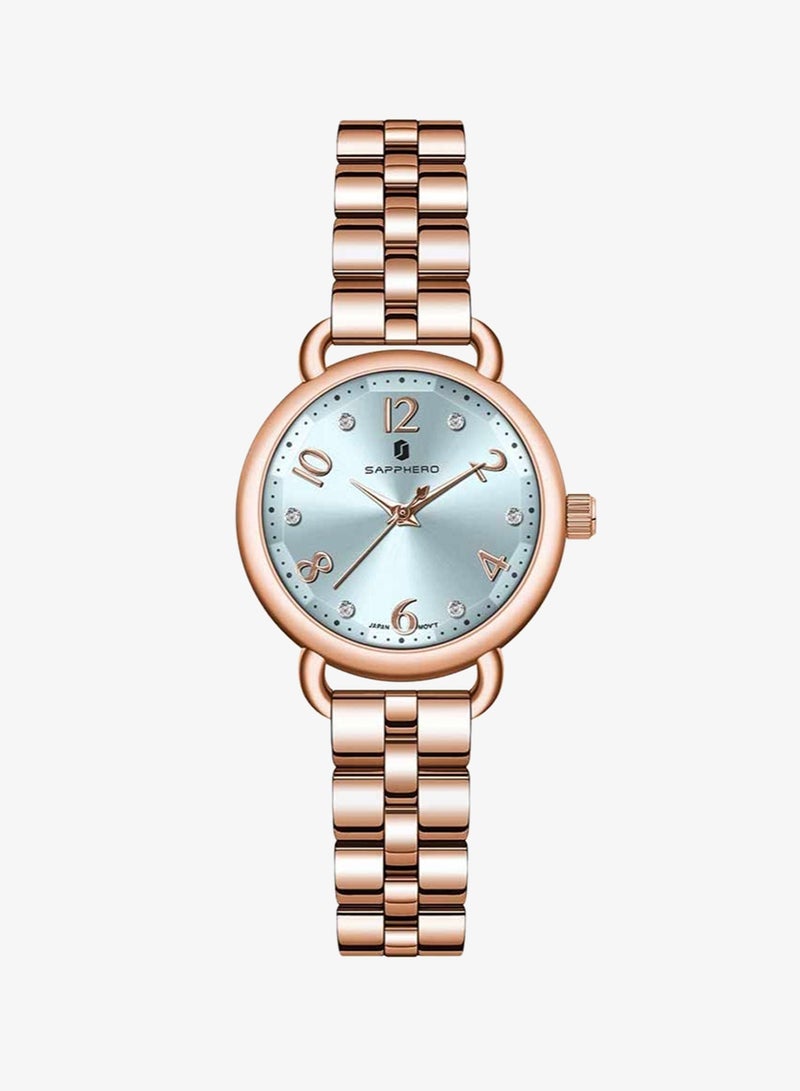 SAPPHERO Wrist Watch for Women Luxury Ladies Watches Women's Bracelet Watch Small Stainless Steel Analog Quartz 5ATM Waterproof Watches Gifts for Women - Image 1