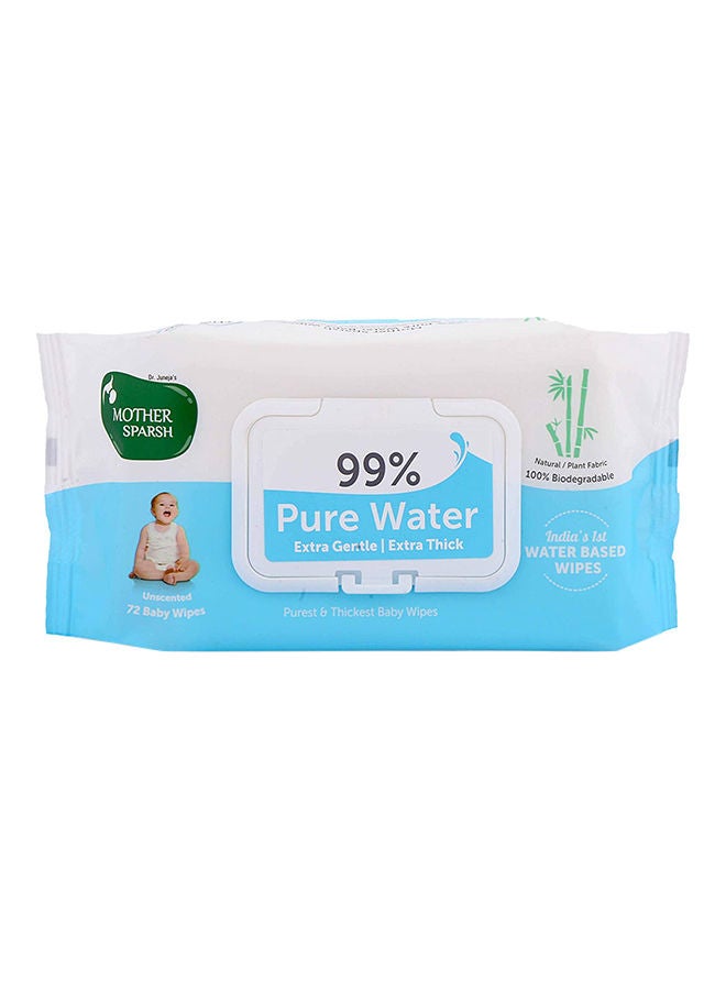 Mother Sparsh 99% Pure Water Baby Wipes, Pack of 72 - Image 1
