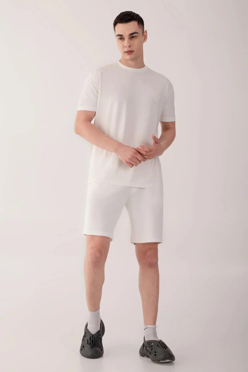 Esso5  Embossed Logo Oversized Tee for Men | Best Price UAE