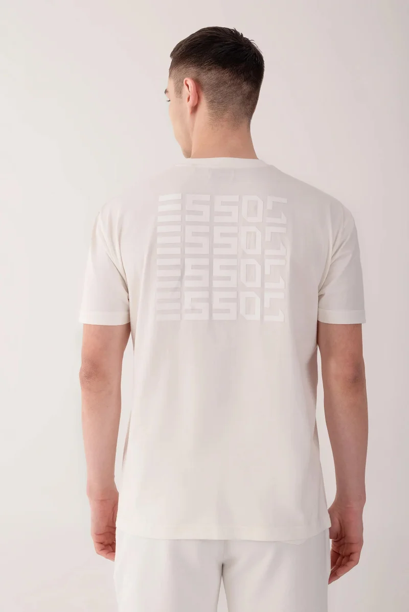 Esso5  Embossed Logo Oversized Tee for Men | Best Price UAE