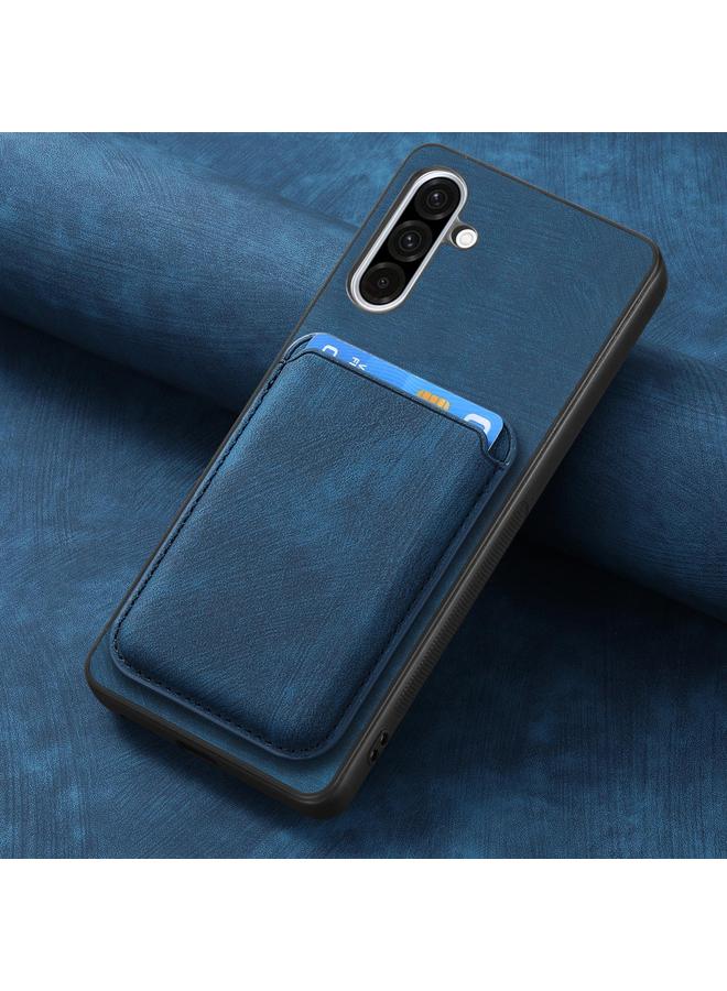 اس-توب جراب هاتف Samsung Galaxy A36 من الجلد بتصميم كلاسيكي مع حقيبة بطاقات مغناطيسية - Image 5