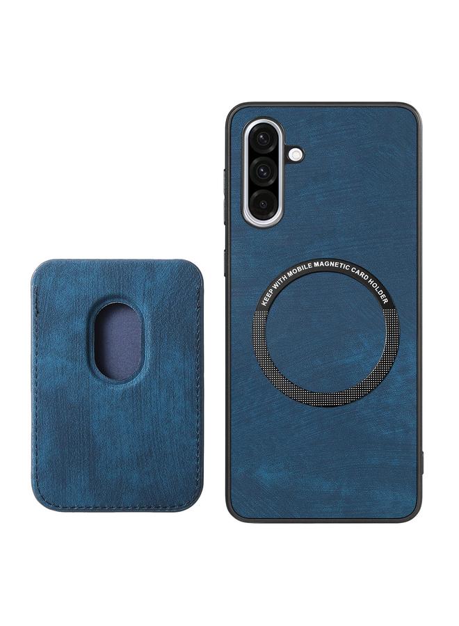 اس-توب جراب هاتف Samsung Galaxy A36 من الجلد بتصميم كلاسيكي مع حقيبة بطاقات مغناطيسية - Image 3