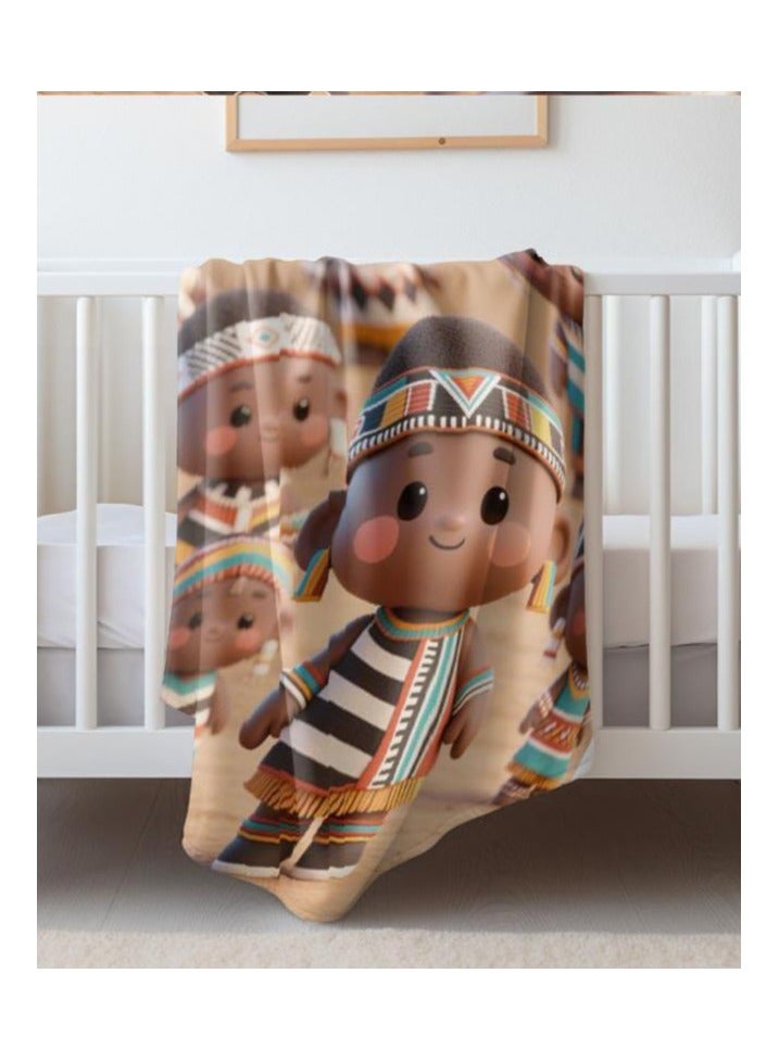 general Children's or student cartoon flannel thin blanket (warm and comfortable, suitable for sleep, games) 100cm*150cm - 1037 - Image 1