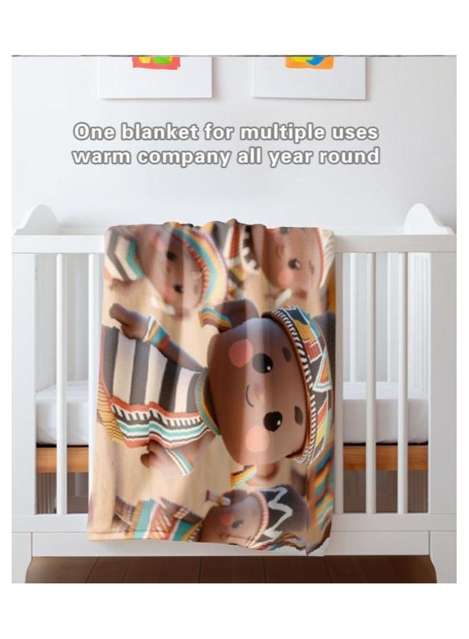 general Children's or student cartoon flannel thin blanket (warm and comfortable, suitable for sleep, games) 100cm*150cm - 1037 - Image 5