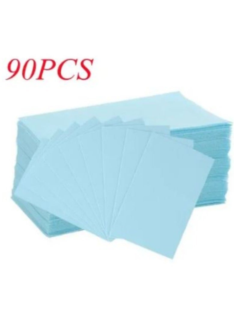 90 قطعة من ورق تنظيف المرحاض ومزيل العرق ومنتجات تنظيف الأوساخ الصفراء - Image 1