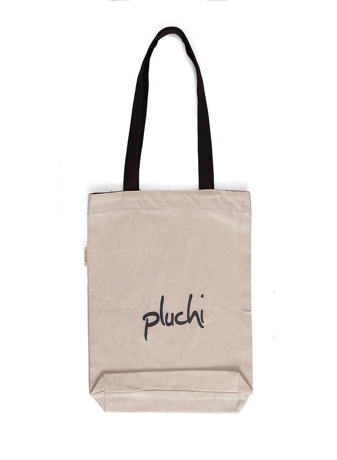 Pluchi Disney Cotton White/Natural Color Canvas Tote Bag For Kids & Adults 15x16x3 cm (Mickey A Walk a day) - Image 4