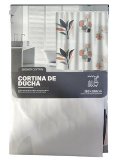 Generic Waterproof Polyester Shower Curtain With 12 Hooks 180*180CM  - Image 3