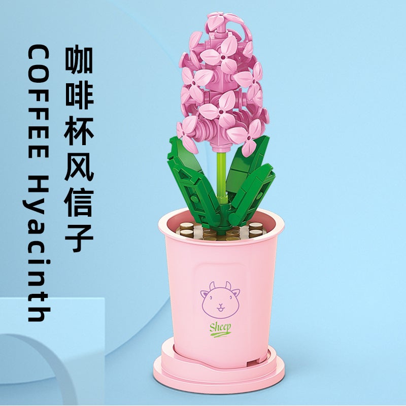 Lele Brothers blocks compatible Lego children's puzzle puzzle set up toy puzzle rose gift girl sprung bouquet - Image 4