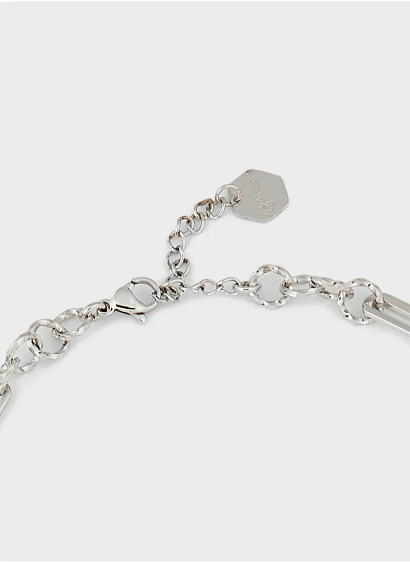 Lady Mauve BEA PAPERCLIP TWIST CHAIN NECKLACE