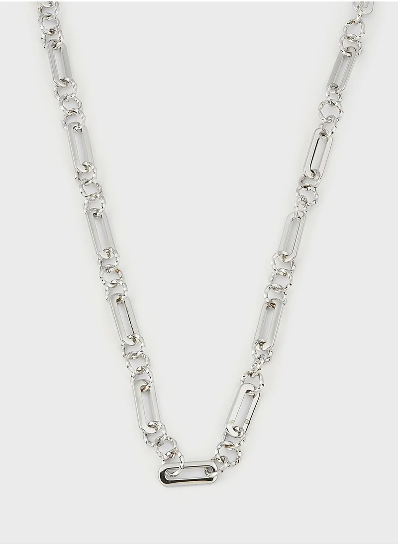 Lady Mauve BEA PAPERCLIP TWIST CHAIN NECKLACE