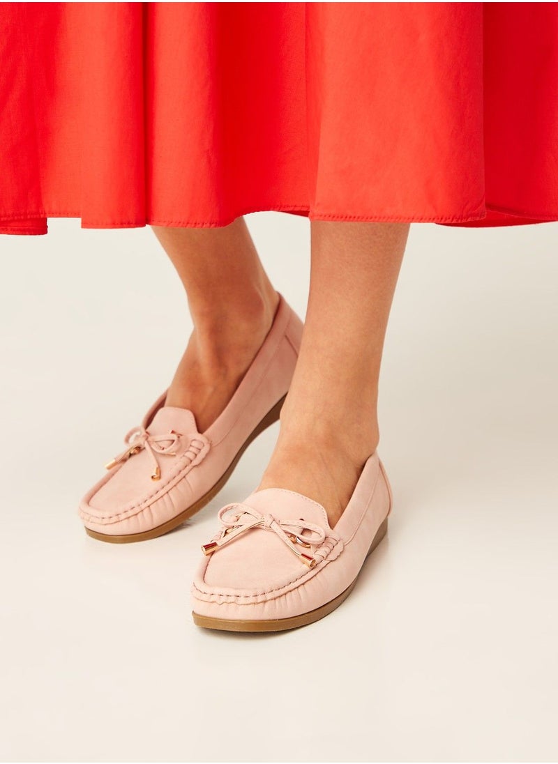 Le Confort - Slip-On Loafers with Bow Applique - Image 1
