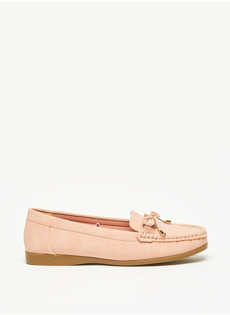 Le Confort - Slip-On Loafers with Bow Applique - Image 1