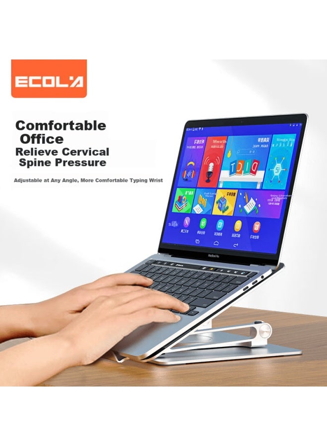 Ecola A33psv-cp Silver Foldable 360° Rotatable Dual-arm Laptop Stand - Image 2
