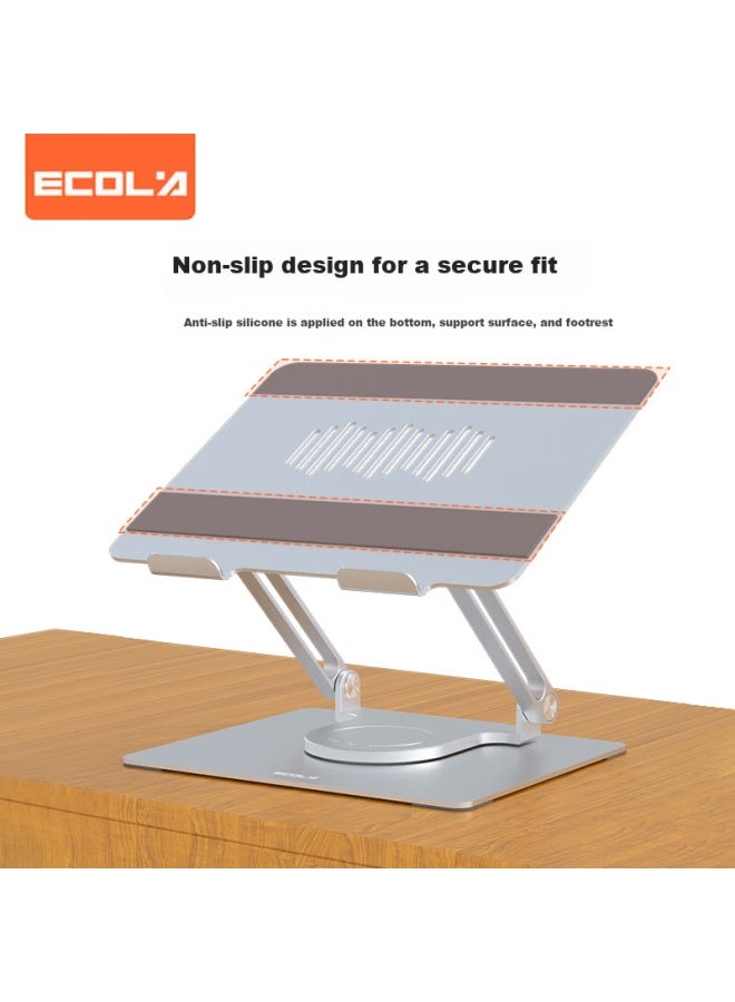 Ecola A33psv-cp Silver Foldable 360° Rotatable Dual-arm Laptop Stand - Image 4